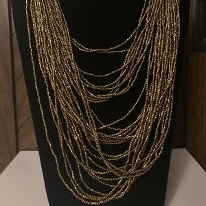 Dauntless Dazzle Brass Necklace